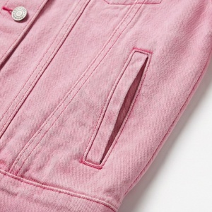 Vestes en jean pour femmes tendance, imperméables, écologiques, en coton, vêtements d'extérieur élégants, vêtements de rue décontractés, personnalisés - Product Image 5