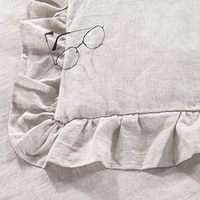 100% Pierre Lavé Coton Housse De Couette Ensemble 3 Pièces À Volants Style Bouton Fermeture Coin Cravates 200TC pour La Maison Hôtel King Sizes-All