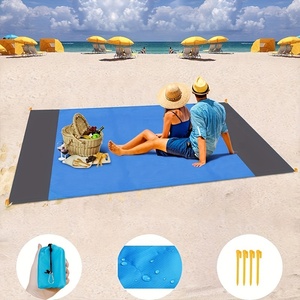 200*210cm all'aperto per Picnic e sabbia impermeabile da spiaggia coperta in poliestere pieghevole materassino da campeggio portatile leggero tappeto - Product Image 2