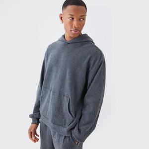 Vente en gros d'un fabricant d'articles frais Combinaison de survêtement délavée à l'acide Vêtements décontractés Produit tendance Survêtement délavé au soleil par sérigraphie pour hommes - Product Image 5