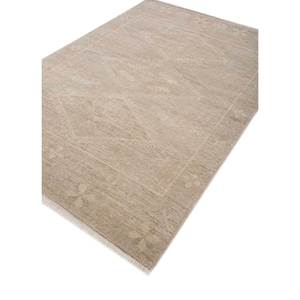 Tapis en laine noués à la main Erbe, beige et marron, géométriques, pour la maison, le salon, le couloir, l'entrée, design puzzle rectangulaire - Rgs-1501 (Cs-01) - Product Image 2