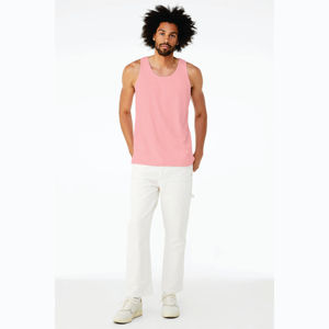 Airlume-Camiseta sin mangas de algodón para hombre y mujer, camiseta sin mangas de color rosa con anillo y Peinado, 32 piezas, 100% oz, venta al por menor - Product Image 4