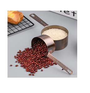 Diseño elegante Tazas medidoras de cobre Decoración Azúcar y especias Taza medidora para suministros de utensilios de cocina - Product Image 1