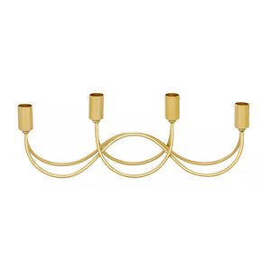 Support de bougie unique en métal de meilleure qualité pour décoration de table de fête de mariage et d'anniversaire par Ambience Lifestyle - Product Image 2