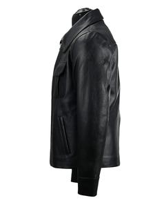 Veste en cuir de style manteau 100% qualité supérieure avec style de poche avant et fermeture à glissière Durable doux en gros - Product Image 5
