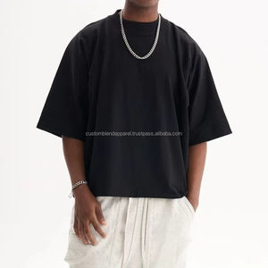 T-shirts 100% coton pour hommes de qualité supérieure personnalisés surdimensionnés à manches longues respirant solide à motifs tricotés - Product Image 4