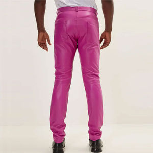 กางเกงหนังทรงบานสำหรับผู้ชาย - คุณภาพสูง กางเกงทรงกระดิ่งสไตล์เรโทร สำหรับลุคแฟชั่นและลำลอง - Product Image 3