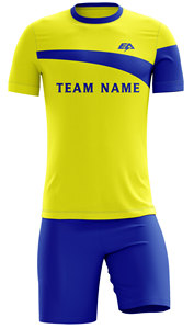Uniforme de football personnalisé de haute qualité Nouveau maillot de football en tissu haute polyester bon marché Kit de vêtements de football à bas quantité minimale de commande imprimé par sublimation - Product Image 2
