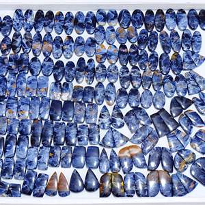 Paire de cabochons de pierres précieuses en quartz Pietersite bleu de haute qualité AAA pour la fabrication de bijoux - Product Image 5