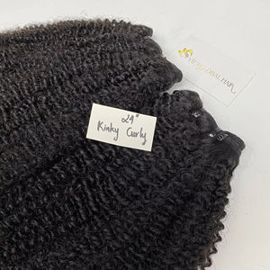 Meilleure cuticule de cheveux vietnamiens bruts vierges non traités alignés Remy Hair Kinky Curly Body Wave Double Weft Made Human Material - Product Image 1