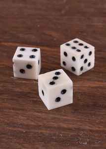 Dados de hueso de cuerno Cubo de metal cuadrado hecho a mano Herramienta de juego duradera y única para jugadores zurdos - Product Image 2