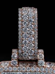 Pendentif personnalisé en lettres 3D, bijoux hip-hop, pendentif en moissanite glacé, pendentif en argent 925, pendentif en moissanite pour homme, bijoux de rappeur - Product Image 2