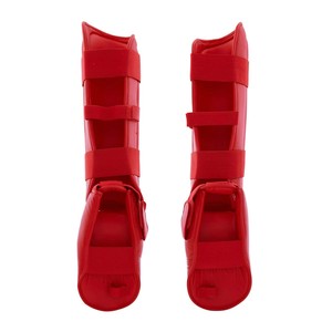 Blue PU Leather Shin and Instep Guards for Karate Martial Arts Training Equipment Unisex Protective Gear Durable - Product Image 6