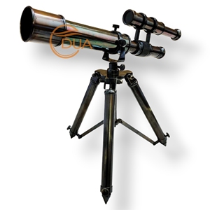 Telescopio de catalejo náutico de latón antiguo con soporte de trípode de latón completo ajustable, regalo de decoración del hogar coleccionable marítimo Vintage - Product Image 1