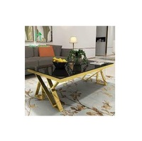 Table de luxe en acier inoxydable, meubles de maison, Design italien, dernière Table basse en verre avec tiroirs, haute qualité