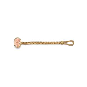 Anillo de Cadena con Diamante Rosa Ovalado Vívido de 2.51 Ct, Diamante Rosa Vívido de Fantasía VS1 Cultivado en Laboratorio en Oro Amarillo de 18K, Opción Audaz y Vanguardista - Product Image 2