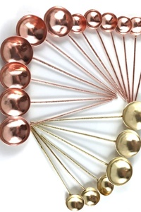 Cuillère décorative en cuivre pur de haute qualité pour cuisines traditionnelles et modernes, écologique, compatible lave-vaisselle, cuillère à thé, directement de l'usine - Product Image 3