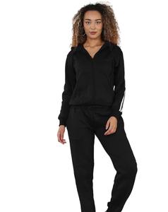 Ensemble sweat-shirt et jogging unisexe personnalisé, écologique, respirant, de qualité supérieure, imprimé uni, coupe-vent en polaire, à capuche, pour l'hiver - Product Image 3