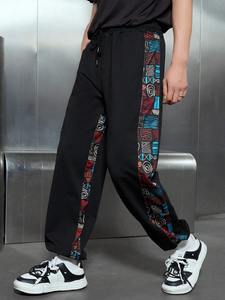 กางเกงวอร์มผ้าฟลีซสำหรับผู้ชายกางเกงวิ่งผ้าคอตตอน - Product Image 2