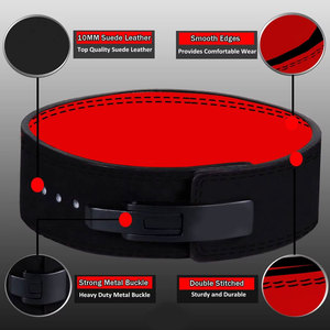 Ceinture de musculation à levier en nylon/coton/polyester/EVA antidérapante personnalisable pour squats, soulevés de terre et musculation - Product Image 4