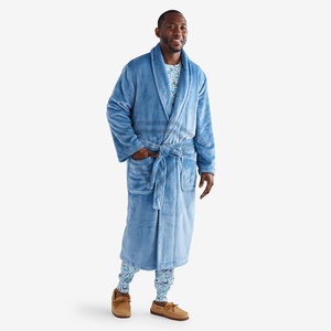 Luxury 100% Fleece Bathrobe Thick Waffle Cotton Silk Plush Robe for Women Men Casual Summer Style for Couples or Hotel Use - Product Image 3