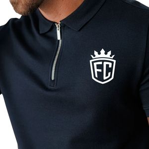 Polo Azul Marino para Hombre, Manga Corta, Algodón Piqué, Corte Casual Elegante, para Oficina, Golf, Uso Diario - Product Image 5