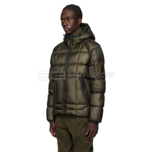 Veste matelassée d'hiver unisexe vert Oliver OEM Vente en gros Logo personnalisé Nylon bulle rembourré grande taille fermeture éclair peau de vache - Product Image 4