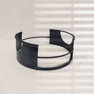 2024 Christmas Customized Design <b>Black</b> Marble Base <b>Serving</b> <b>Tray</b> with Iron Handle for Home & Restaurant Use - Product Image 1