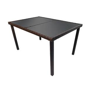 Juego de mesa de comedor al aire libre de diseño moderno hecho a mano, muebles de ratán de Indonesia para uso en la sala de estar - Product Image 4