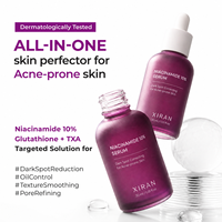 Sérum Visage Éclaircissant et Anti-Taches à 20% de Niacinamide, Glutathion et Acide Tranexamique pour Peaux Sensibles – Marque Blanche