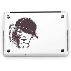 Autocollant pour ordinateur portable Lion, design de chapeau, vinyle PVC imperméable, ensemble de protection décoratif, autocollant maître - Product Image 2