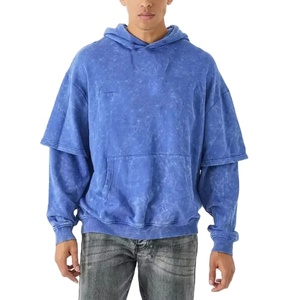 Collection Hiver – Sweat à Capuche Double Couche Délavé à l'Acide pour Homme – Qualité Supérieure, Coupe Ample, Confort Optimal - Product Image 1