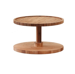 Modern Design Wood Lazy Susan Organizer Kitchen <b>Turntable</b> Custom logo Excellent Quality <b>Wooden</b> Lazy Susan - Product Image 1