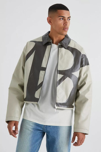 Oem Manufacturer Lightweight Chenille Embroidery Men Striped Letterman Varsity <b>Jacket</b> With <b>Real</b> <b>Leather</b> Made <b>Jackets</b> - Product Image 4