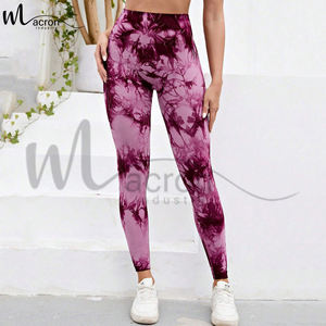 Leggings Transpirables Ecológicos al Por Mayor, Leggings de Algodón con Sublimación Personalizada, Pantalones de Yoga de Alta Elasticidad para Mujer - Product Image 1