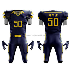 Uniforme de football américain personnalisé, vêtements de football américain surdimensionnés avec maille en polyester, streetwear, uniforme de football américain - Product Image 3