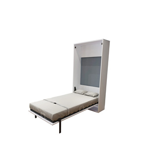 MS trasforma il Kit meccanismo del letto da scrivania del letto da parete per la piccola casa con la piattaforma del materasso della struttura e la mensola di libro - Product Image 1