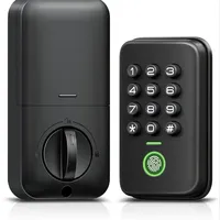 Serrure de porte intelligente sans clé, déverrouillage électronique par empreinte digitale, mot de passe biométrique, pour porte en bois, maison, hôtel, bureau, serrure personnalisable