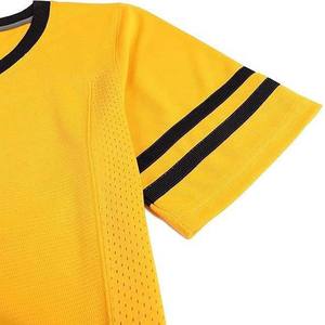 Maillot de football américain sur mesure de haute qualité, taille plus, col en V, respirant, uniforme adulte avec impression brodée et par sublimation - Product Image 2