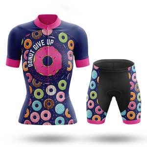 Ensembles de cyclisme personnalisés pour femmes Cuissard à bretelles respirant Maillot à manches courtes Style de vélo de montagne populaire Cyclisme personnalisé - Product Image 3