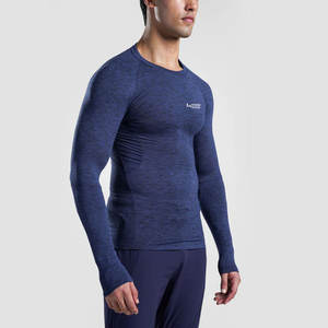 Camisas de compresión para hombre con cuello redondo a precio competitivo/100% camisas de compresión transpirables para hombre - Product Image 3