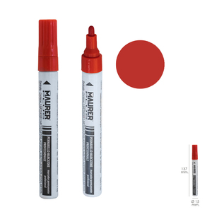 Pennarello Professionale per Edilizia, Vernice Permanente Rossa - Product Image 1