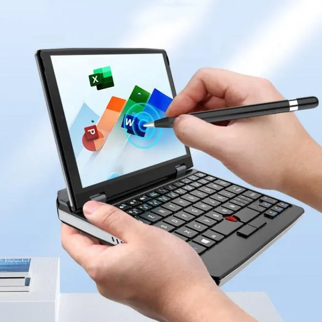 Планшет 7-дюймовый четырехъядерный J4105 8 + 128 ГБ Win10 OS Mini ноутбук с емкостным сенсорным экраном для студентов