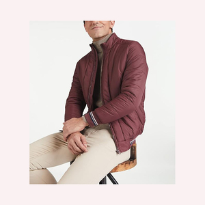 Classic Polyester-Cotton <b>Jacket</b> For <b>Men</b> Comfortable Lightweight Outdoor Warm Breathable Stylish Polyester-Cotton <b>Jacket</b> - Product Image 4