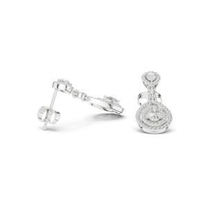 ต่างหูเพชรทรงหยดน้ำ 1.214 กะรัต สำหรับผู้หญิง ความใส VVS-VS EF ทอง 18KT, 14KT, 10KT และเงิน 925 สีโรสโกลด์, สีเหลือง, สีขาว - Product Image 6