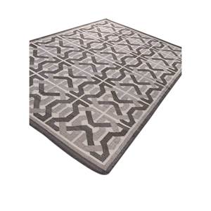 Alfombras Geométricas de Lana Alhambra en Gris y Negro, Tejido Plano para el Hogar, Pasillo, Rectangulares a Rayas-ADWL-13211 para Dormitorio, Sala de Estar - Product Image 2