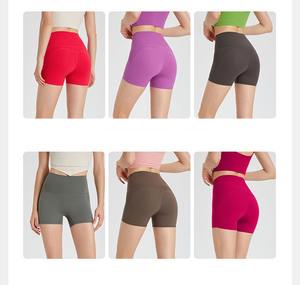 Shorts Deportivos para Mujer, Sin Necesidad de Ropa Interior, Cintura Alta, Levanta Glúteos, Transpirables, para Yoga, Correr, con Logotipo Personalizado - Product Image 5