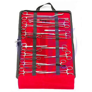 Nuevo juego de instrumentos quirúrgicos veterinarios de lanzamiento, 22 Uds., Kit de herramientas de cirugía Animal de acero inoxidable Wenquar para clínicas y veterinarios - Product Image 3