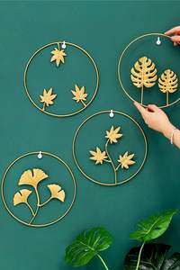 การตกแต่งผนังโลหะร่วมสมัยที่มีเส้นโค้งและพื้นผิวด้านเพื่อการเน้นห้องนั่งเล่นที่ทันสมัยแบบมินิมอล - Product Image 2