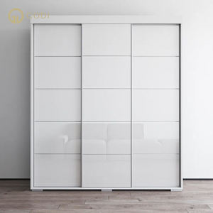 Muebles de Dormitorio GODI, Armario de Madera con Tres Puertas Corredizas, <span class=keywords><strong>Roperos</strong></span> <span class=keywords><strong>y</strong></span> <span class=keywords><strong>Closets</strong></span> de Madera para Armar, Sistemas Modernos - Product Image 3
